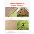 thumbnail image 4 of KFFKFF Hot Tent for 4 Persons, Portable Winter Tipi Tent with Stove Jack, Waterproof Canvas Camping Tents,  Lightweight 4 Season Shelter Tents for Hiking Fishing Backpacking, M Size, 4 of 9
