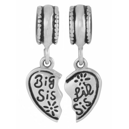 Stainless Steel Big/lil Sis Bead
