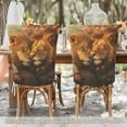 thumbnail image 6 of YAZAOO Chair Covers Set Home Kitchen Lions in Floral Embrace Party Decor Seat Back Cover Protector, 6 of 6