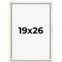 19x26 Frame White Wheat Solid Wood Picture Frame | Moulding Width 0.75 Inches | Interior Depth 0.5