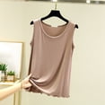 thumbnail image 3 of Ohufall Modal Tank Tops for Women Solid Crew Neck Soft Comfy Undershirts Lightweight Casual Sleeveless Tops, 3 of 7