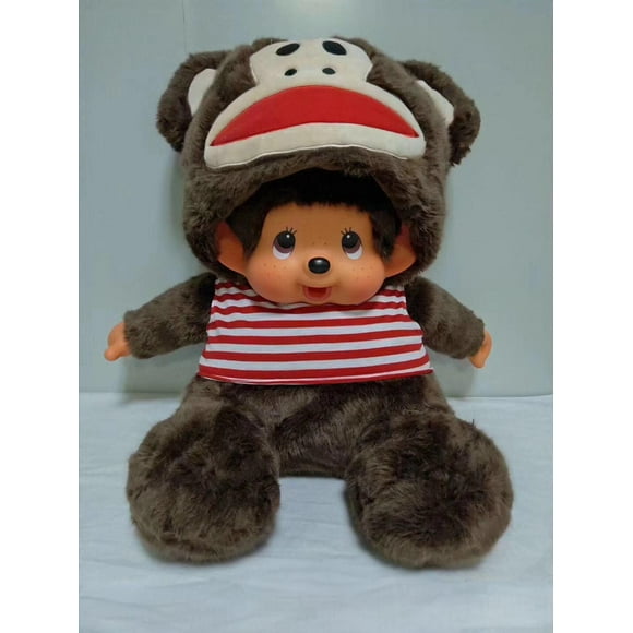 Cartoon Monchhichi Point Peluche Poupée Kawaii Mignon Doux Peluche Poupée Jouet pour les Enfants 20cm Noël Anniversaire Cadeau Bleu Meilleur Cadeau Décoration de Voiture à la Maison