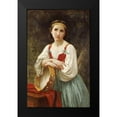 thumbnail image 2 of Bouguereau, William-Adolphe 13x18 Black Modern Framed Museum Art Print Titled - Basque Gipsy Girl With Tambourine, 2 of 5