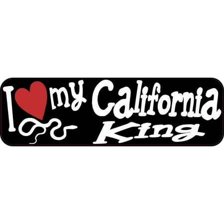 - 10X3 I Love My California King Snake Bumper Magnet Magnetic Truck Signs Magnets