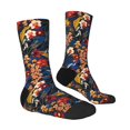 thumbnail image 2 of Goofa Orchids Flowers Printed Men's Crew Socks, Soft Durable Breathable Moisture-Wicking with Odor Control Cotton socks, 2 of 9