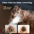 thumbnail image 4 of Oneisall FC11 Dog Paw Trimmer with LED Light, Low Noise Paw Trimmer for Dogs & Cats, 0.8inch Widen Blade Cordless Dog Trimmer for Grooming - White, 4 of 9