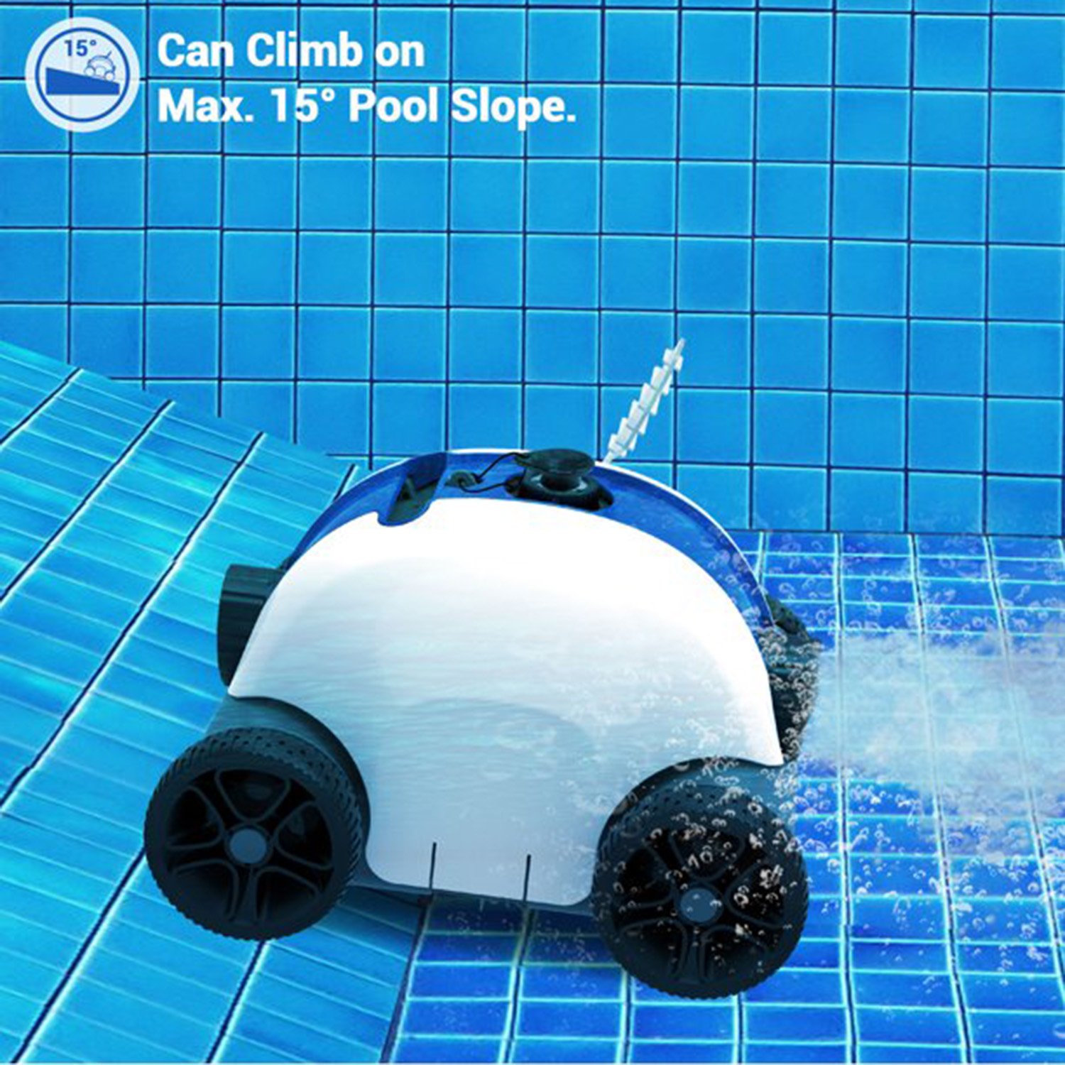 Ausono Cordless Automatic In Ground & Above Ground Swimming Pool Cleaner
