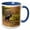Blue/White, variant on 3drose, Usa, Alaska. Caribou Bull in Denali Np in Late Fall., 11oz Magic Transforming Mug