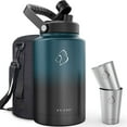 thumbnail image 3 of BUZIO 1 Gallon Insulated Water  Bottle, 128 oz Stainless Steel  Vacuum Metal Water Jug,Large Water Bottle with 2 Beer Cups for Gym,Hiking,Camping,Travel, 3 of 17