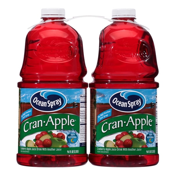 Cran Apple Juice Good For You Product of Ocean Spray Cran-Apple Juice, 2 pk./96 oz. - Walmart.com