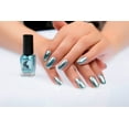 thumbnail image 2 of Mirror Nail Polish, Plating Silver Nail Polish, Long Lasting Soak-Off Nail Art Gel Polish, Stainless Steel Effect, Fast Drying, Durable Wear, Easy Application, 6ml, 2 of 4