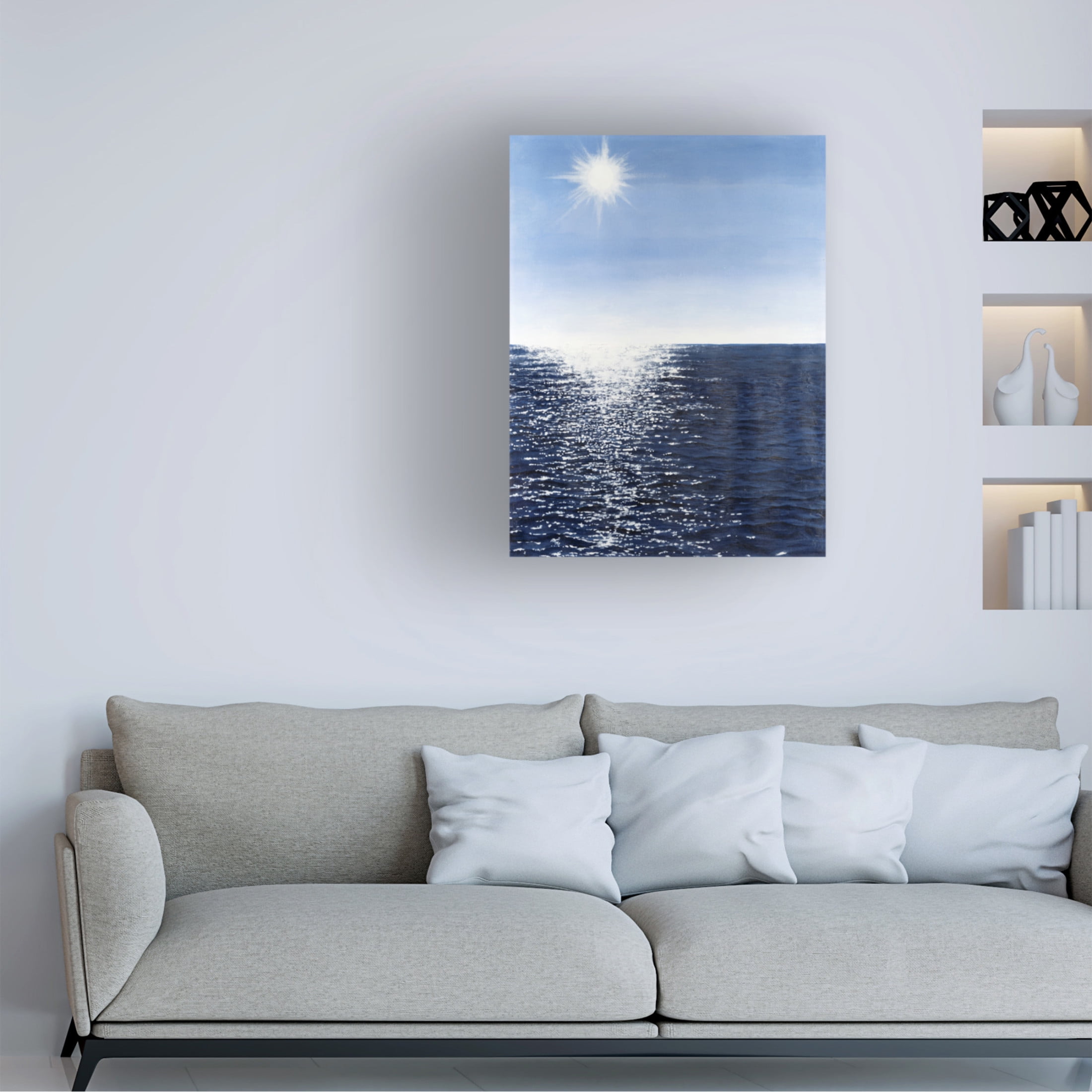 Canvas Wall Art - Michael Willett 'Solar Glitter I' Wall Art for Living Room, Bedroom, or Office Décor by Trademark Fine Art - 35 x 47 Inches
