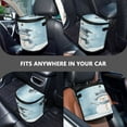thumbnail image 7 of Qxltty Cute Children's Book Illustration Style Snowman Car Trash Can with Lid Vehicle Backseat Hanging Leak Proof Storage Bin, 7 of 7