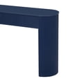thumbnail image 2 of Black fluted entryway table with curved legs is ideal for sofa or hallway use, 2 of 6