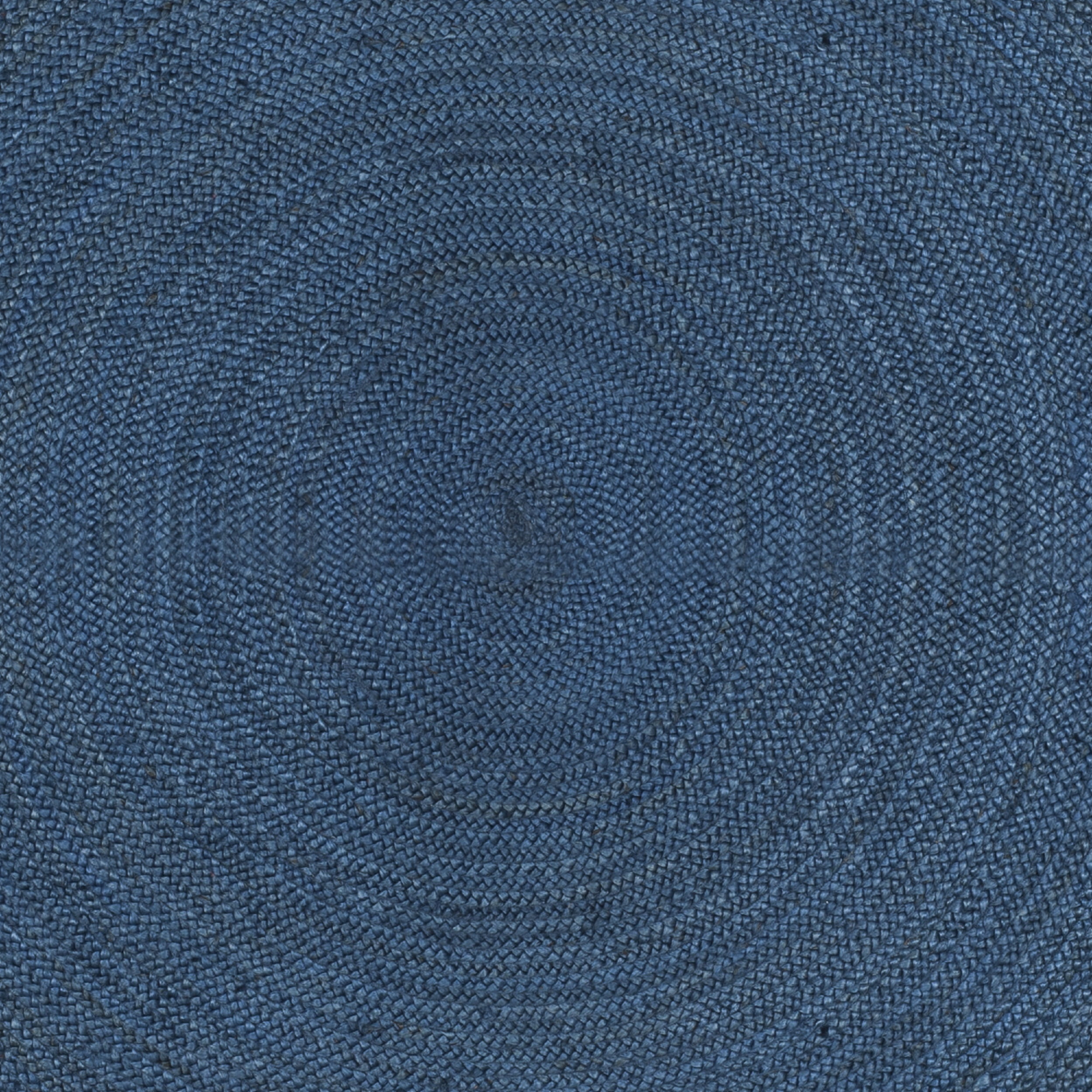 SAFAVIEH Natural Fiber Cebrail Braided Jute Area Rug, Royal Blue/Natural, 7' x 7' Round