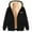 Black#, variant on cocolona Womens Full Zip Up Hoodies Winter Warm Fleece Lined Hooded Sweatshirt Jacket Fashion Casual Heart Print Coat with Pockets