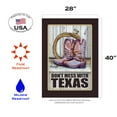 thumbnail image 2 of Toland Home Garden Don't Mess With Texas Cowboy Texas Flag Double Sided 28x40 Inch, 2 of 5