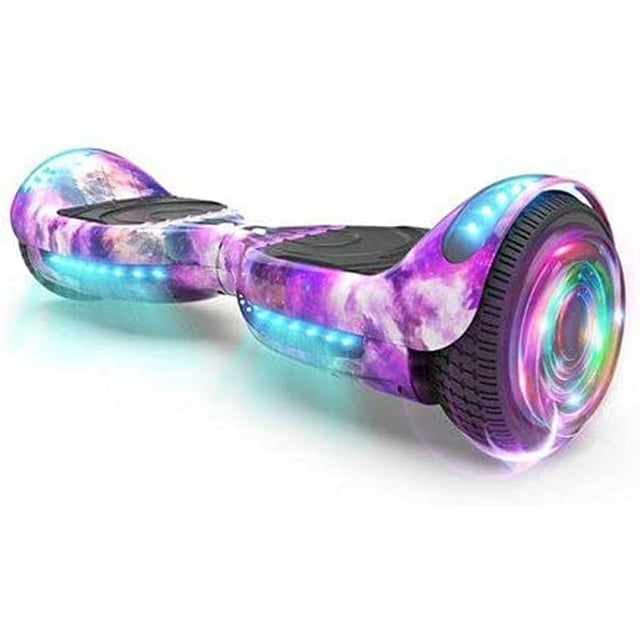 HOVERSTAR Hoverboard All New Version-HS2.0, Chrome Color & Coating Skins Two Wheels Self-Balancing Scooter with Wireless Speaker Playing Music & Led Wheels Flashing Lights