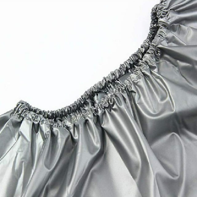 facefd Adultes Maison Salon Sauna Costume Exercice Sueur Perte de Poids Veste Réutilisable Lavable Vêtements de Sport Argent m