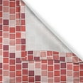thumbnail image 5 of Ambesonne Colorful Grommet Curtain, Tile Rectangle Square, 50" x 84", Coral Rose Dried Rose, 5 of 6