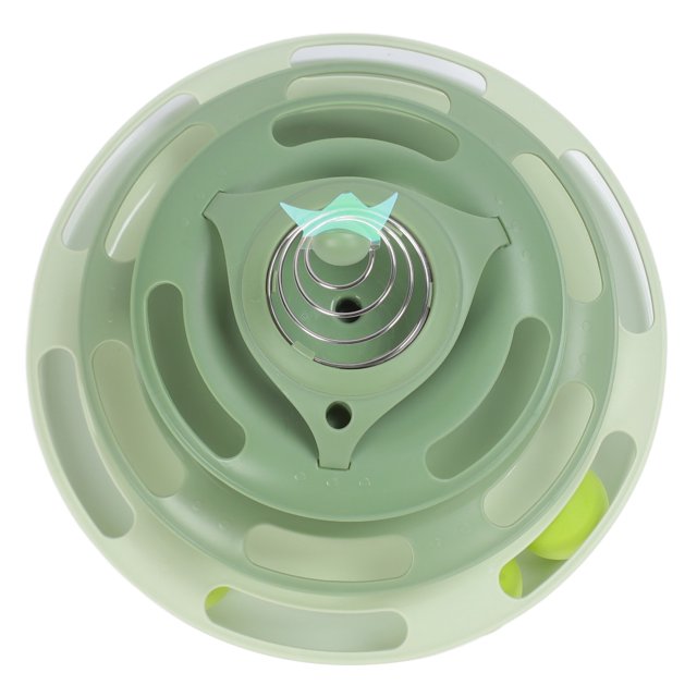 Interactive Cat Toy Turntable Roller Ball Play Puzzle Kitten Toy With Colorful Balls For Indoor