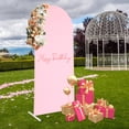 thumbnail image 2 of 1.8m Arch Stand & Background Decoration Cover Stand Wedding Arch Frame Set Pink, 2 of 24