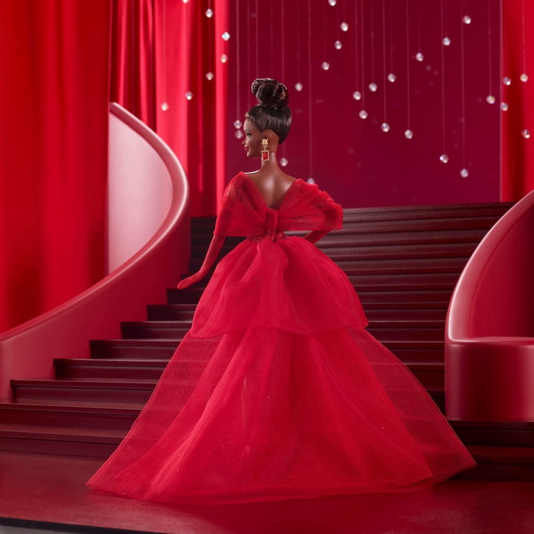 Barbie, Collectible Doll, 80th Anniversary, Glittery Red Tulle Gown -  Walmart.com