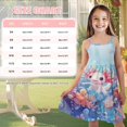 thumbnail image 5 of Uourmeti Girls Birthday Dress with Colorful Butterfly Print Midi Swing Dress for Girls Spaghetti Strap A Line Swing Short Dresses for Summer Playwear,3-4T, 5 of 7