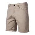 thumbnail image 2 of Handshe Men's Cotton Cargo Shorts, Solid Color with Pleated Elastic Waist, Slim Fit for Daily Use and Outdoor Activities, 2 of 5