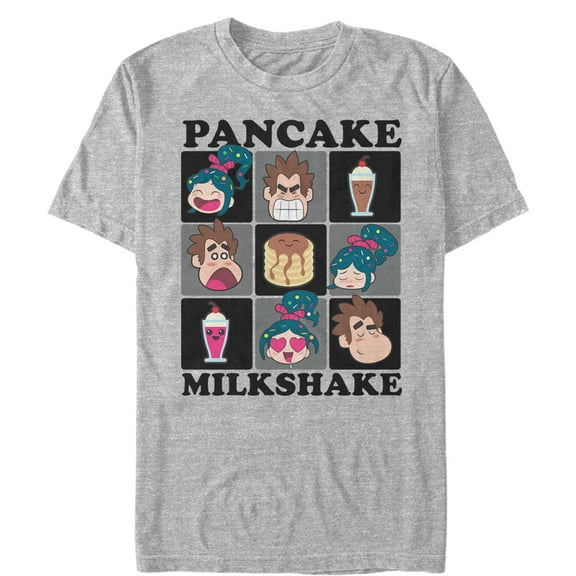 Men's Ralph Breaks the Internet Pancake Game Graphic Tee Athletic Heather 2X Large
