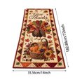 thumbnail image 2 of 14x72 Inch Quilted Fall Table Runner, Farmhouse Holiday Dining Decor for Halloween Thanksgiving, Table Accent for Kitchen Buffet, 2 of 3