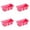Hot Pink 4 Packs, variant on Rectangular Silicone Cake (random Color) Random Color Silicone Cake Rectangle Pan Bakeware For Bread Baking DIY Kitchen Supplies New 2PCS, 16.5 cmx8.2 cmx4.8 cm, Hot Pink 2 Packs