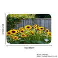 thumbnail image 4 of SPXUBZ Sunflower Garden Non Slip Flannel Floor Mat for Bathroom Kitchen Bedroom Decor 16x24 inch, 4 of 5