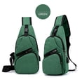 thumbnail image 2 of Bolso de pecho para hombre, Bolso de lona Oxford, ligera, resistente al desgaste, viaje de compras, 2 of 5