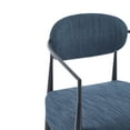 thumbnail image 5 of GDF Studio Mid-Century Modern Accent Chair with Tapered Legs, Pocket Spring Seat, Navy Blue+Black, 5 of 7