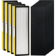 thumbnail image 1 of FLT4825 HEPA Filter B Compatible with Air Purifier AC4825 AC4825E AC4300 AC4800 AC4900 AC4850 by - 4 x True H13 HEPA Filters, 8 x Activated Carbon Pre-Filter, 1 of 6