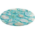thumbnail image 4 of Beach Seashell Starfish Washable Round Rug -Circle Area Rugs for Nursery Bedroom, Vintage Non Slip Non Shedding Low Pile Carpet for Living Room Coffee Table Entryway, 4 of 6