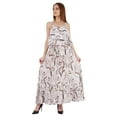 thumbnail image 4 of Bimba Printed Layered Maxi Dress for women Loose Fit shoulder strap dress Casual Resort wear, 4 of 6