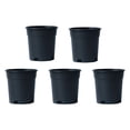 thumbnail image 1 of Macetas de galón negras de plástico Cateissary 5 piezas Jardín y Patio calibre 16, 1 of 6