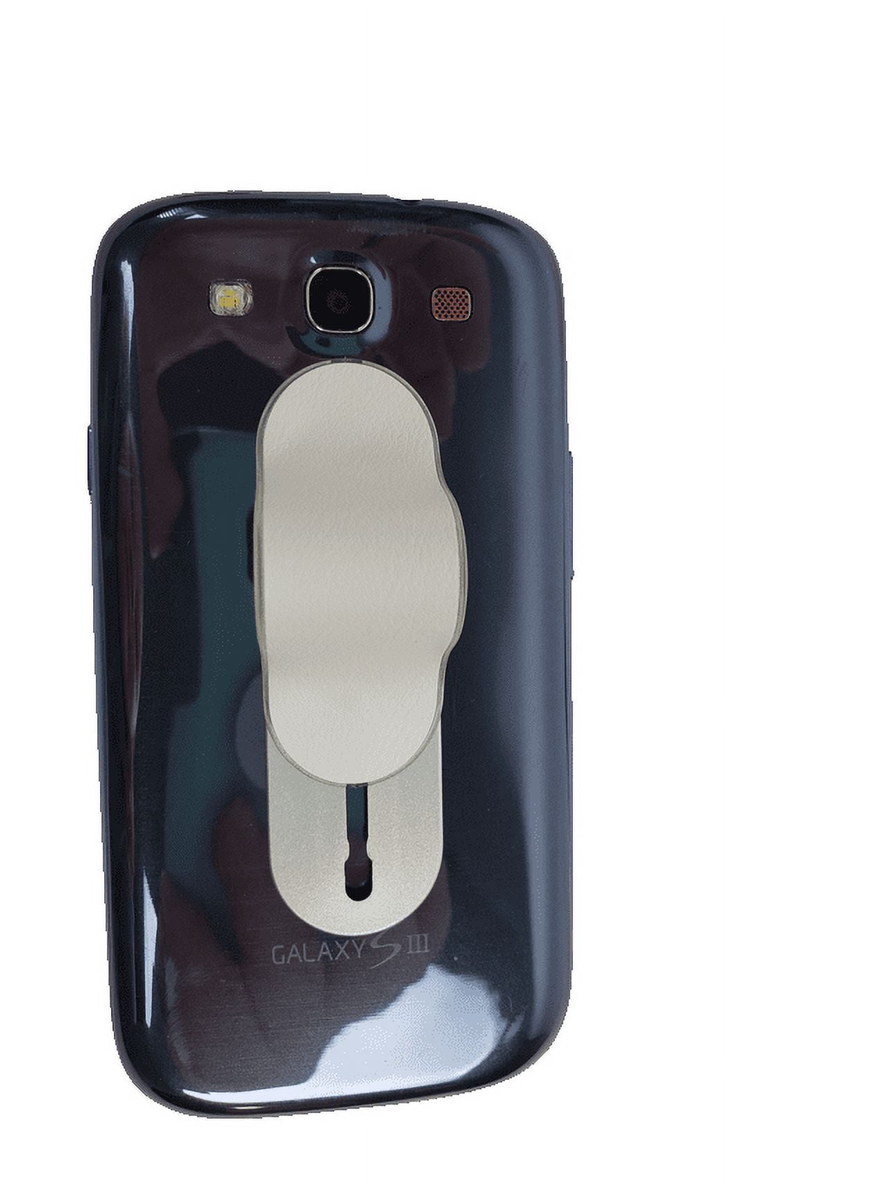 Novelty Max White Phone Grip Strip – Single Count Pack/Leather Series