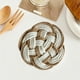 thumbnail image 4 of Heat Insulating Placemat | Scandinavian Style Cotton Linen Trivet | Beige Rope Woven Coaster | Table Protector | 1 Pack | 23x13cm | Durable Washable Mat | Hot Plate Pad, 4 of 6