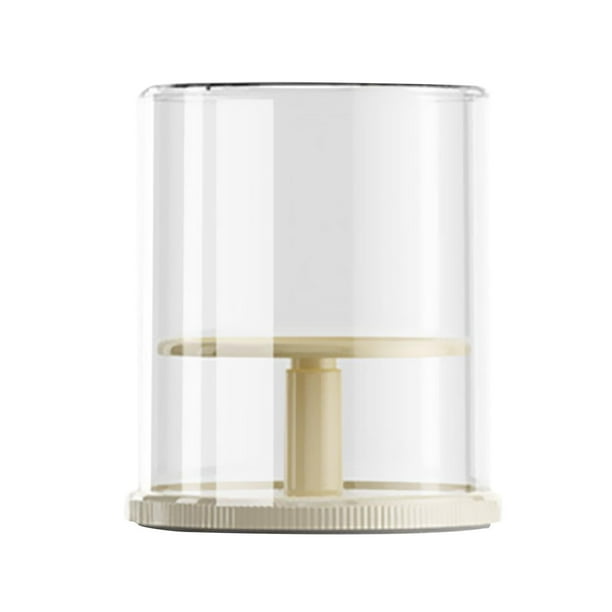 Vitrina transparente para muñecas, caja de almacenamiento para muñecas, contenedor multiusos de protección de 360 grados. amarillo