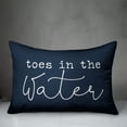 thumbnail image 2 of Creative Products Toes in the Water Navy 14x20 Indoor / Outdoor Pillow, 2 of 2