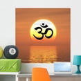 thumbnail image 1 of Om Sign Sunset 06 Wall Mural by Wallmonkeys Peel and Stick Graphic (36 in H x 36 in W) WM287271, 1 of 4