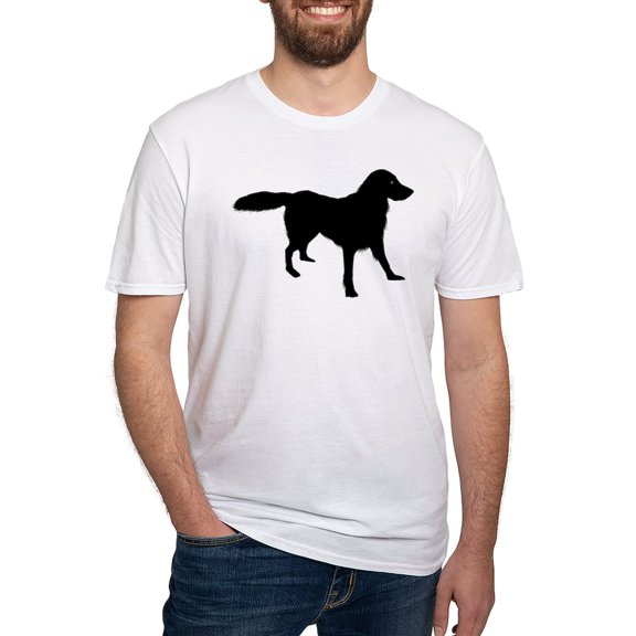 CafePress - Flat Coated Retriever Fitted T Shirt - Fitted T-Shirt, Vintage Fit Soft Cotton Tee