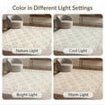 thumbnail image 7 of ODIKA 2'x3' Washable Doormat Non-Slip, Low Pile Neutral Vintage Lattice Distressed Trellis Motif Livingroom Playroom for Entryway, Kitchen, Laundry Room, 7 of 7