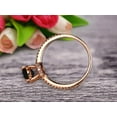 thumbnail image 4 of Vintage Looking Black Diamond Moissanite Engagement Ring On 10K Rose Gold 1.75 Carat 8X6mm Oval Cut Gemstone Custom Made Fine Jewelry Art Deco Anniversary Ring Bridal Ring, 4 of 5
