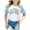Light Blue, variant on Tiijoy Big Girls California Print Crew Neck T-Shirt Summer Short Sleeve Casual T Shirt