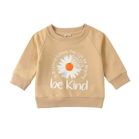 

Baozhu 6M-3T Baby Girl Boy Long Sleeve Cute Daisy Pullover Sweatshirt Tops