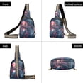 thumbnail image 7 of FORMRS Womens Crossbody Sling Bag Travel Daypack Shoulder Chest Backpack, Glowing Jellyfish, 7 of 7